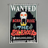 پوستر وانتد بروک ، پوستر انیمه وان پیس (BROOK)one piece( پوستر سایزA4) ، پوستر گلاسه 