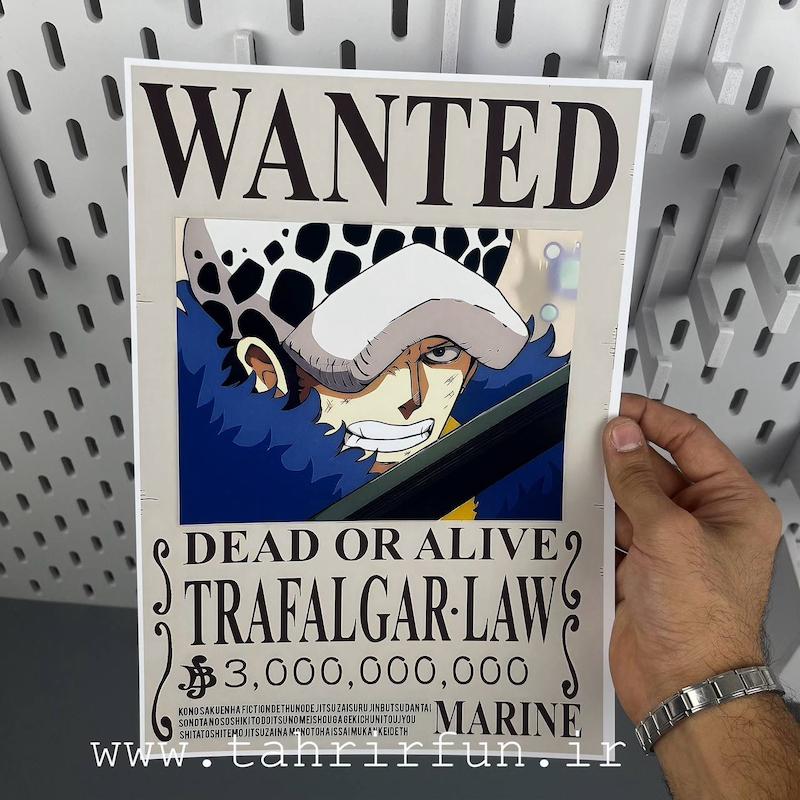پوستر وانتد ترا فالگار لاو ، پوستر انیمه وان پیس (TRAFALGAR.LAE) one piece