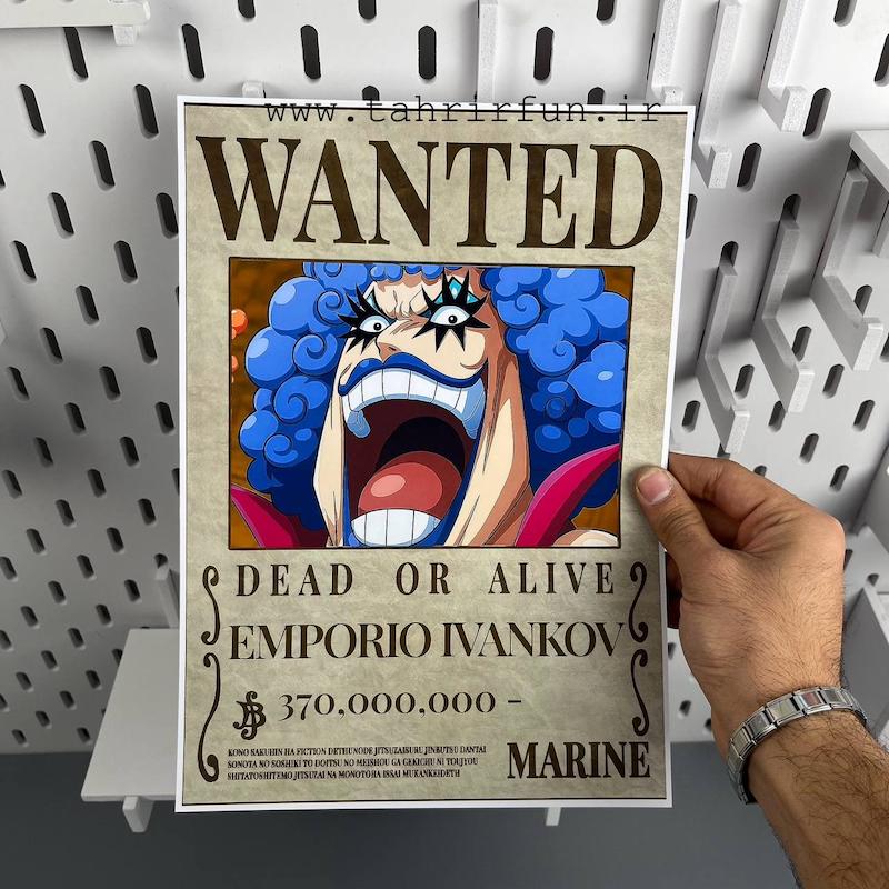 پوستر امپریوس ایوانکو ، پوستر انیمه وان پیس (WANTED-EMPORIO-IVANKOV)one piece