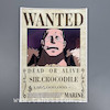پوستر کروکودایل شیجیبوکای سابق ، پوستر انیمه وان پیس (WANTED-SIR-COCODRILE)one piece ، پوستر گلاسه 