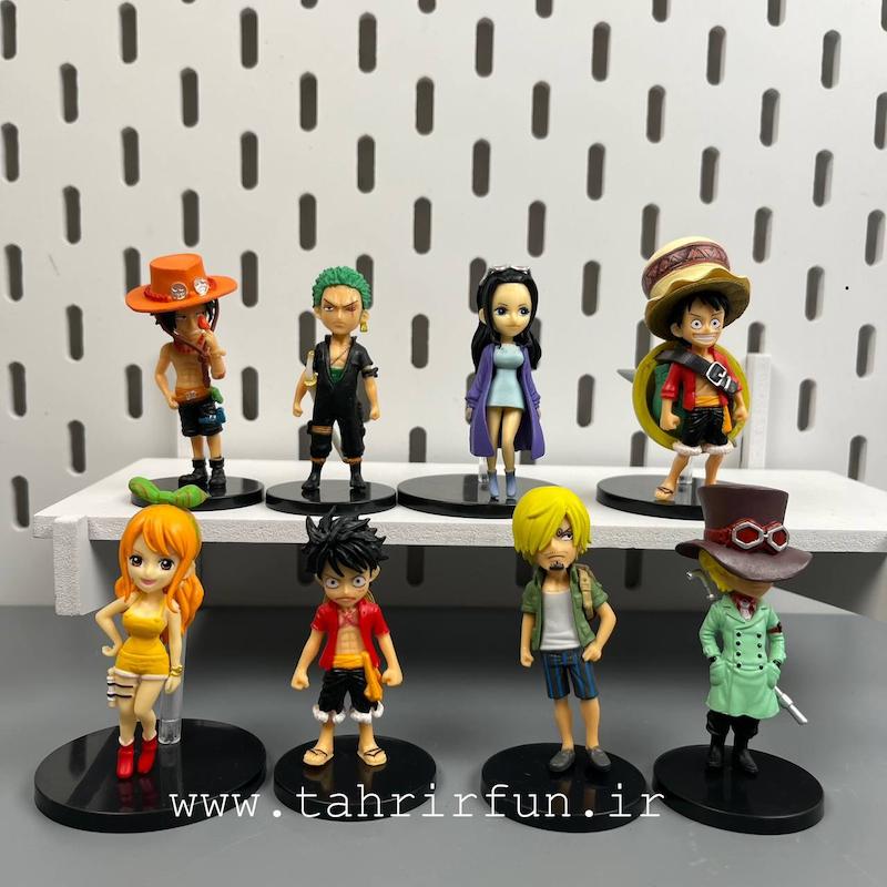 فیگور مینی وان پیس ۸ عددی لوفی و زورو و شخصیت های انیمه وان پیس