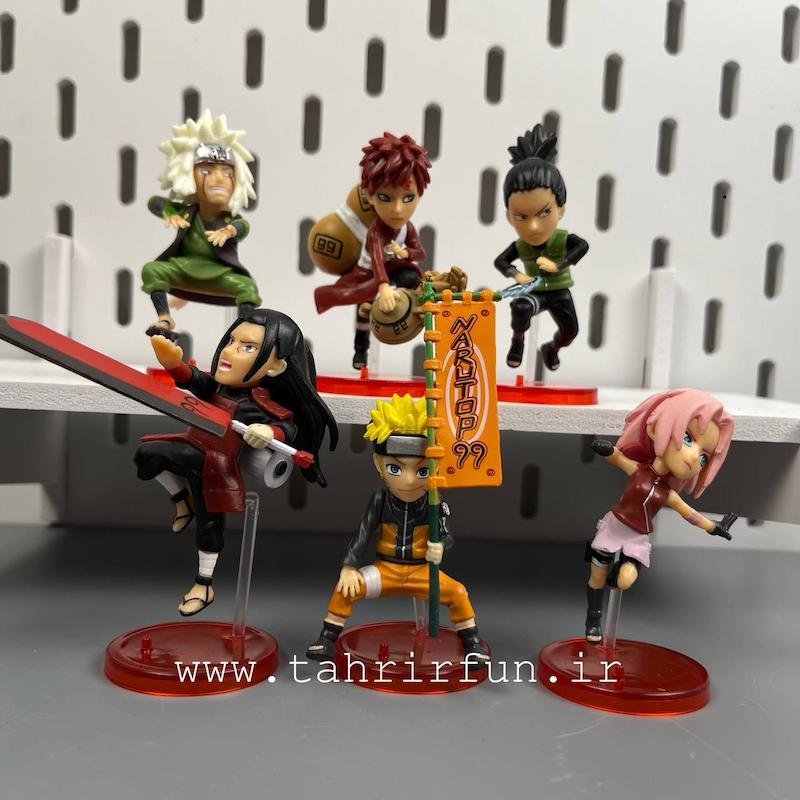 فیگور ناروتو مینی ۶ عددی فیگور شخصیت های انیمه ناروتو