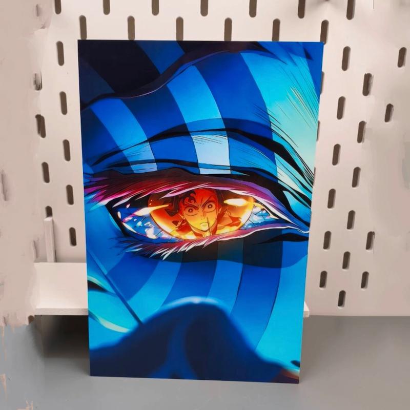 تابلو چشم آکازا انیمه شیطان کش (demon slayer)