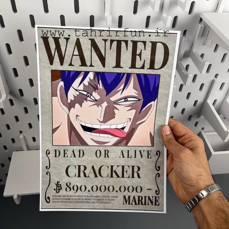 پوستر کراکر پسر بیگ مام ، پوستر انیمه وان پیس (one piece)