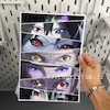 پوستر چشم های اوچیها ، پوستر انیمه ناروتو (Naruto) ، پوستر گلاسه 