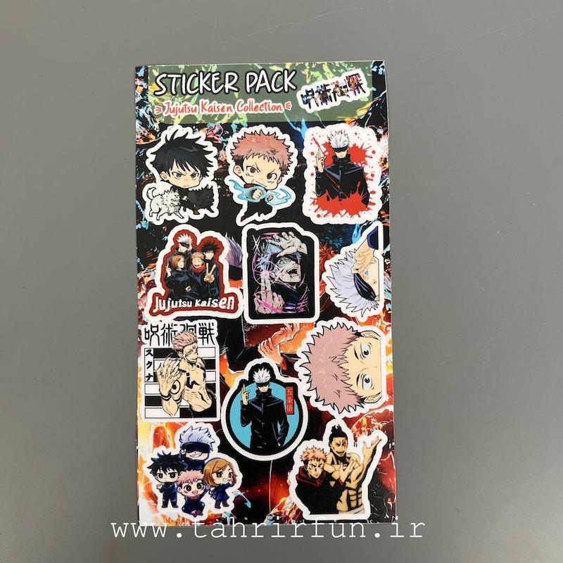 پک استیکر لپ تاپ و موبایل و ماشین , ضد آب و ضد خش جوجوتسو کایسن (Jujutsu Kaisen Collection)