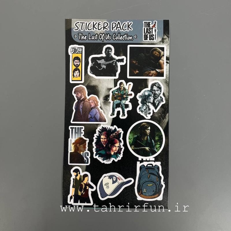 پک استیکر لپ تاپ و موبایل و ماشین ضد آب د لست آف آس طرح الی (The last of us)