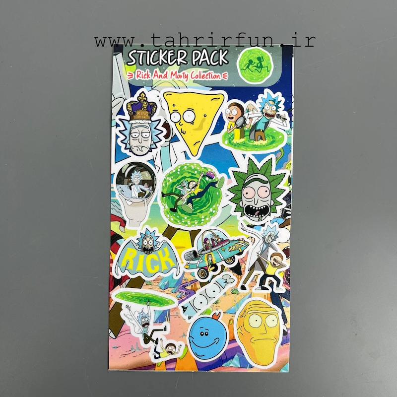 پک استیکر ریک اند مورتی ، استیکر پکی لپ تاپ و موبایل و ماشین ضد خش و ضدآب (Rick and Morty) کد 4