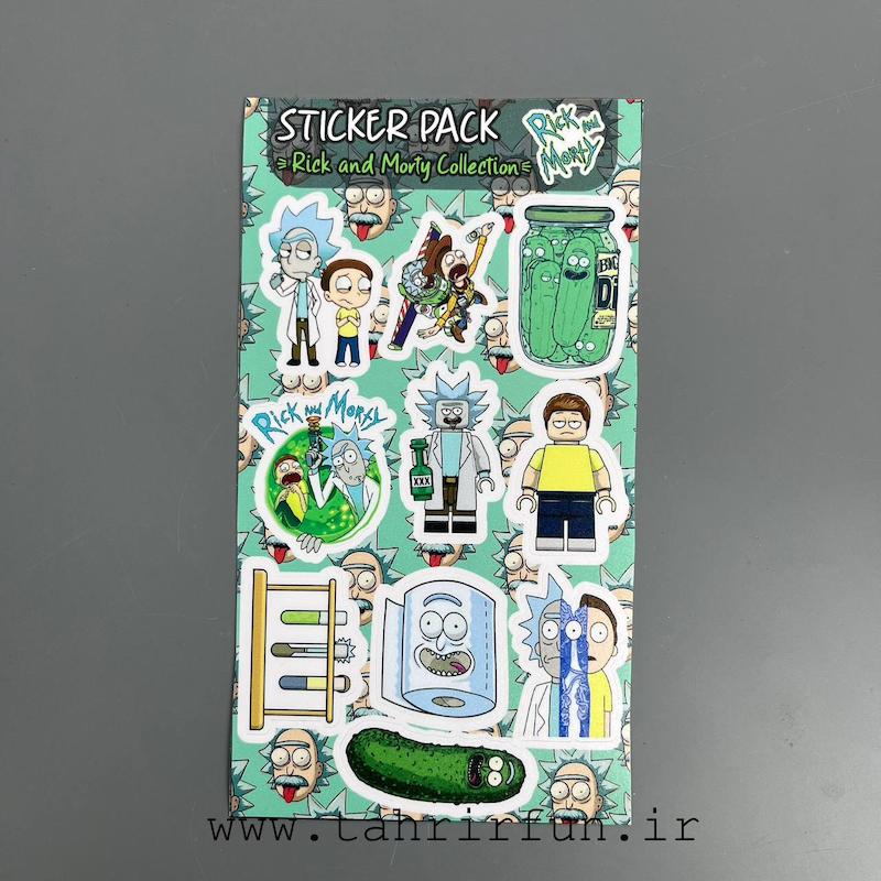 پک استیکر ریک اند مورتی ، استیکر پکی لپ تاپ و موبایل و ماشین ضد خش و ضدآب (Rick and Morty) کد 5