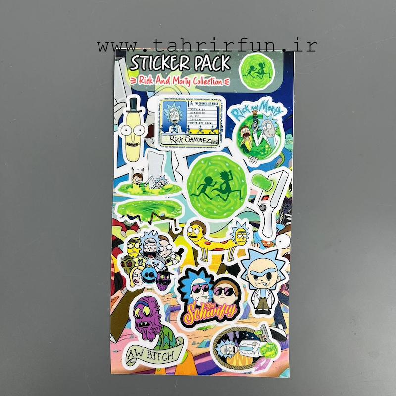 پک استیکر ریک اند مورتی ، استیکر پکی لپ تاپ و موبایل و ماشین ضد خش و ضدآب (Rick and Morty) کد 6