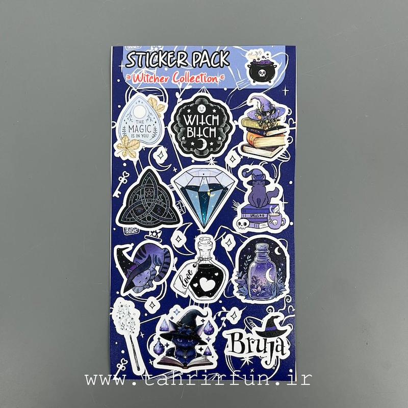 پک استیکر جادوگر 2 ، استیکر پکی لپ تاپ و موبایل و ماشین ،ضد خش و ضد آب (Witcher)