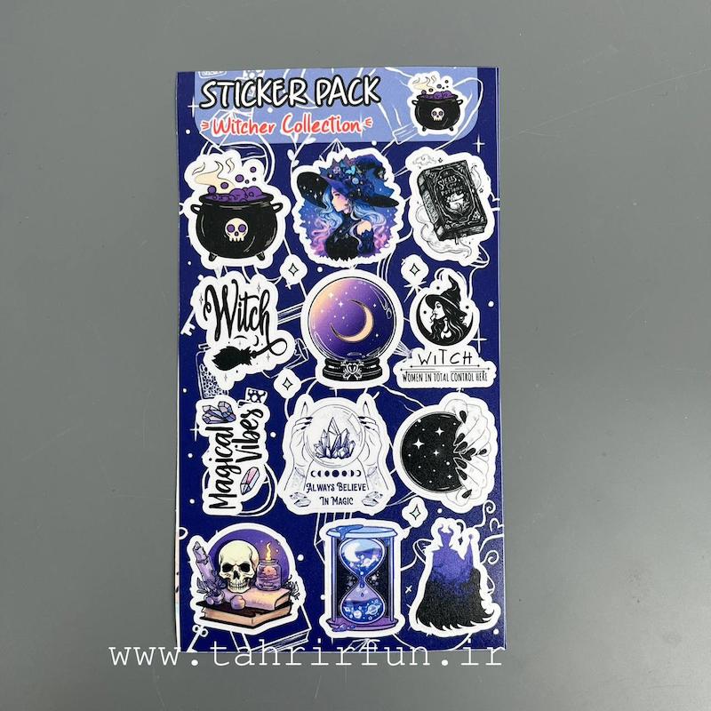 پک استیکر جادوگر ، استیکر پکی لپ تاپ و موبایل و ماشین ،ضد خش و ضد آب (Witcher)