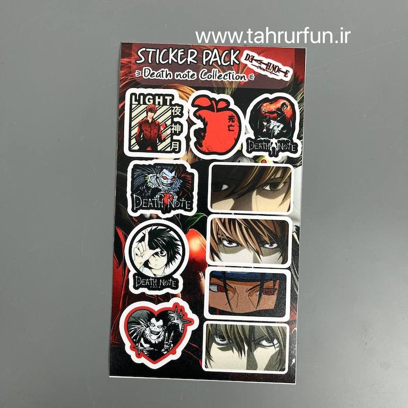 پک استیکر دفترچه مرگ , استیکر کالکشن انیمه ای  و ضدآب ,ضد خش انواع شخصیت های انیمه ای (Anime eyes collection )