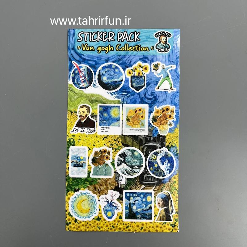 استیکر پکی  ونگوگ،استیکر ونگوگ ضد خش و ضد آب مناسب برای لبتاپ و موبایل ونگوگ2(Van gogh)