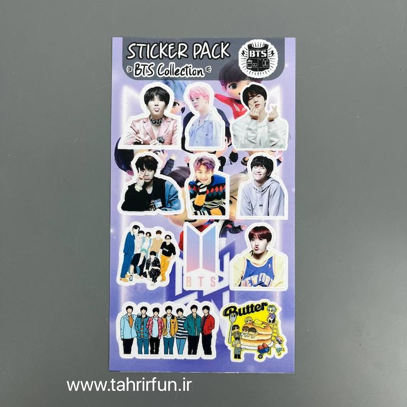  پک استیکر بی تی اس ،استیکر بی تی اس  پکی ضد آب و ضد خش مناسب  (bts Collection)