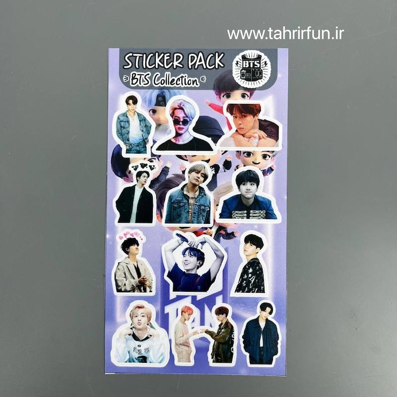  پک استیکر بی تی اس ،استیکر بی تی اس  پکی ضد آب و ضد خش مناسب  (bts Collection)