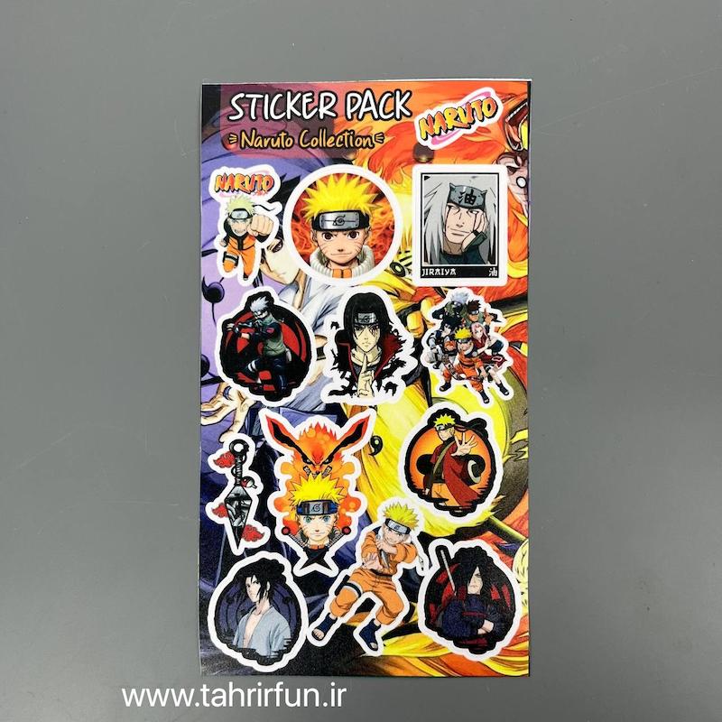 پک استیکر ناروتو ، استیکر انیمه ناروتو 3 پکی ‌و ضدآب مناسب برای لپتاب و موبایل(Naruto)،(ITACHI)