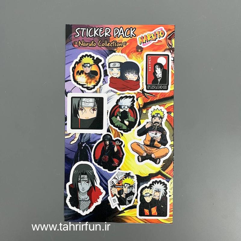 پک استیکر ناروتو ، استیکر انیمه ناروتو 4 پکی ‌و ضدآب مناسب برای لپتاب و موبایل(Naruto)،(ITACHI)