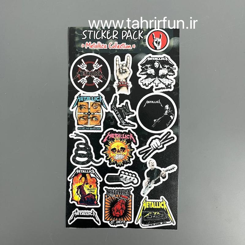 پک استیکرمتالیک ، استیکر  پکی متالیک ضد آب و ضد خش (Metallica collection)