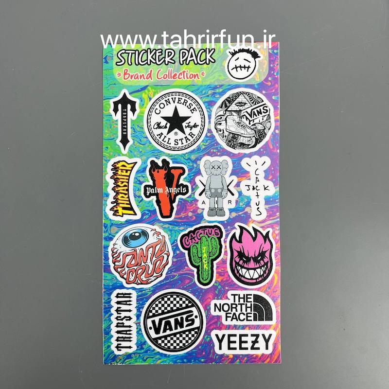 پک استیکر برند ، استیکر  پکی برند ضد آب و ضد خش (Brand collection)