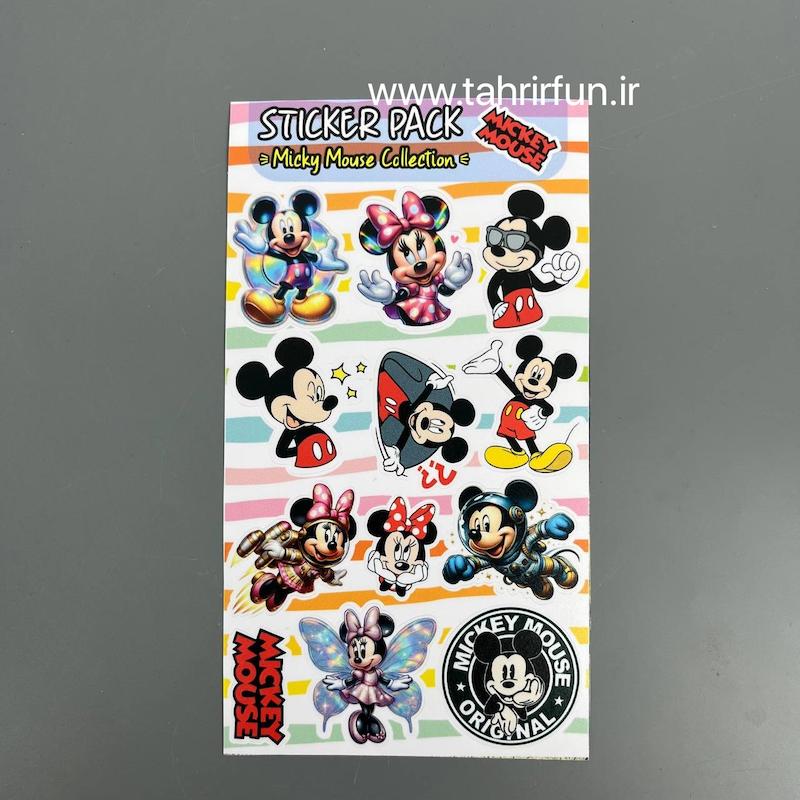 پک استیکر میکی‌موس ، استیکر پکی میکی موس  لپ تاپ و موبایل و ماشین ضد آب و ضد خش(Micky mouse)