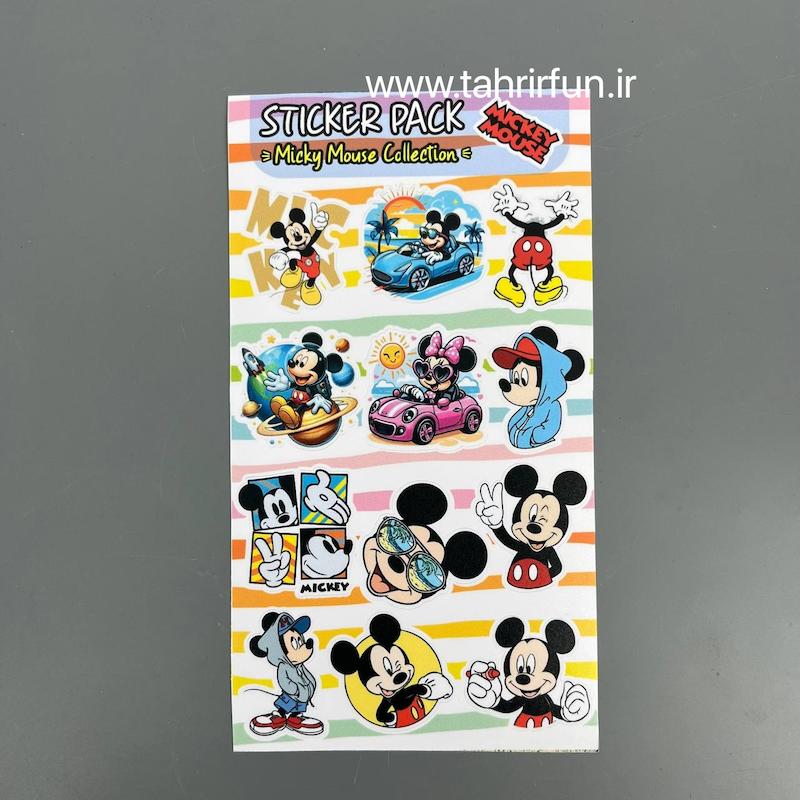 پک استیکر میکی‌موس ، استیکر پکی میکی موس  لپ تاپ و موبایل و ماشین ضد آب و ضد خش(Micky mouse)