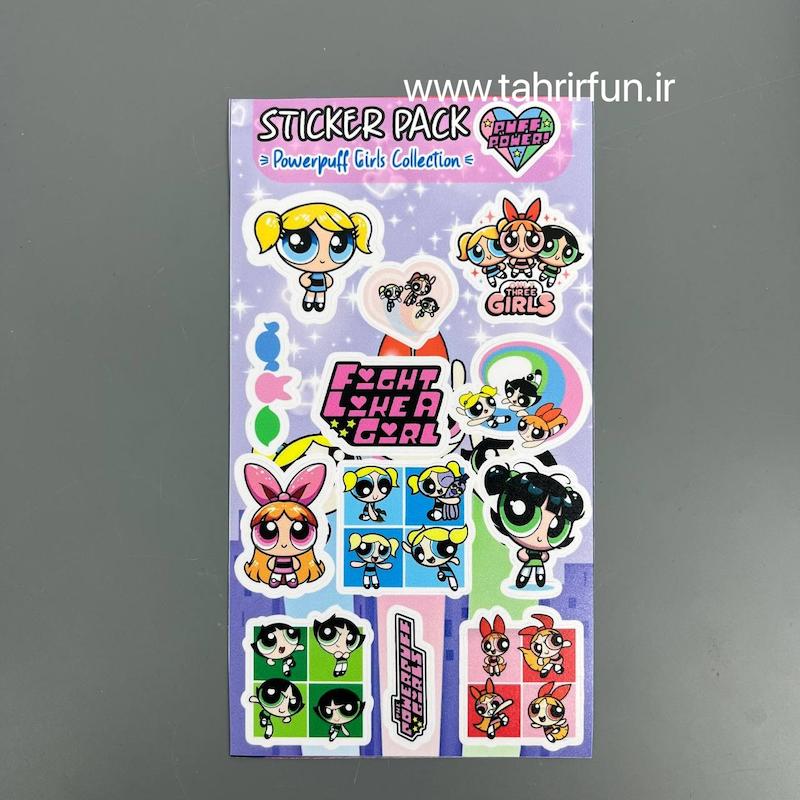 پک استیکر دخترقوی ، استیکر پکی دختر  قوی لپ تاپ و موبایل و ماشین ضد آب و ضد خش (power full girl)