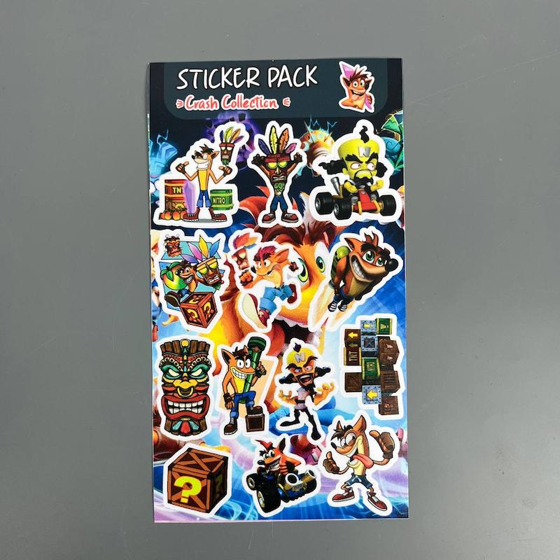 پک استیکر کراش ، استیکر پکی کراش لپ تاپ و موبایل و ماشین ضد آب و ضد خش(Crash collection)