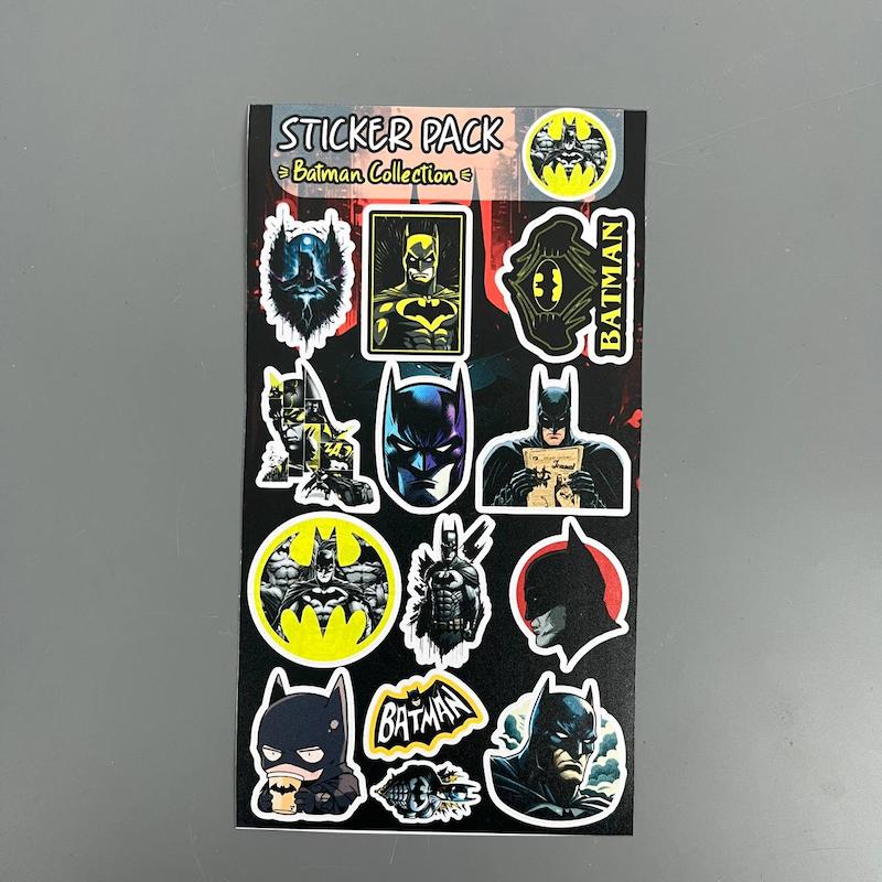 پک استیکر بتمن  ، استیکر پکی بتمن  لپ تاپ و موبایل و ماشین ضد آب و ضد خش(Batman collection)