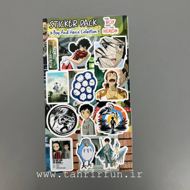 پک استیکر انیمه پسر و ماهیخوار ، استیکر پکی انیمه پسر و ماهیخوار لپ تاپ و موبایل و ماشین ضد آب و ضد خش(Boy And Heren Collection)