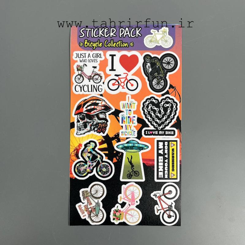 پک استیکر دوچرخه ، استیکر پکی دوچرخه ضد آب و ضد خش (Bicycle collection)