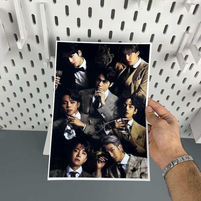 پوستر بی تی اس گروه خوانندگی BTS (سایز 30در20) کد 1