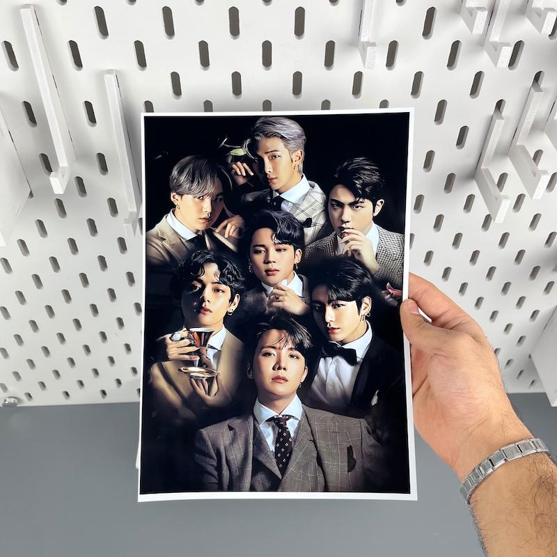 پوستر بی تی اس گروه خوانندگی BTS (سایز 30در20) کد 7