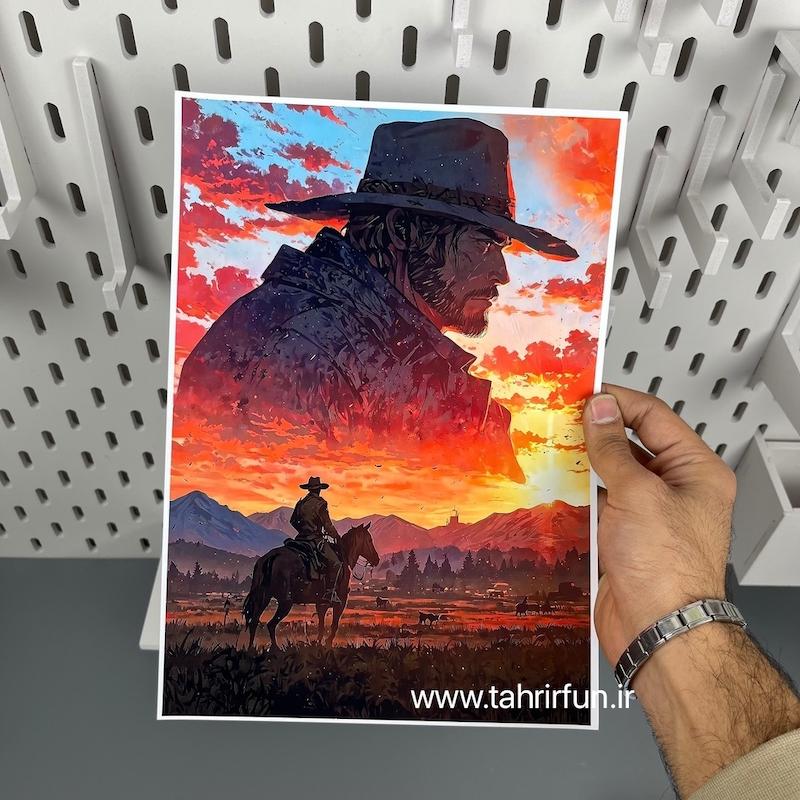 پوستر رد دد ، پوستر گیمینگ بازی رد دد ( red dead)