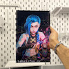 تابلو جینکس یا پادور‌ انیمیشن آرکین‌(Jinx) (Arcane)  ( اندازه  20 در 30 سایز A4)