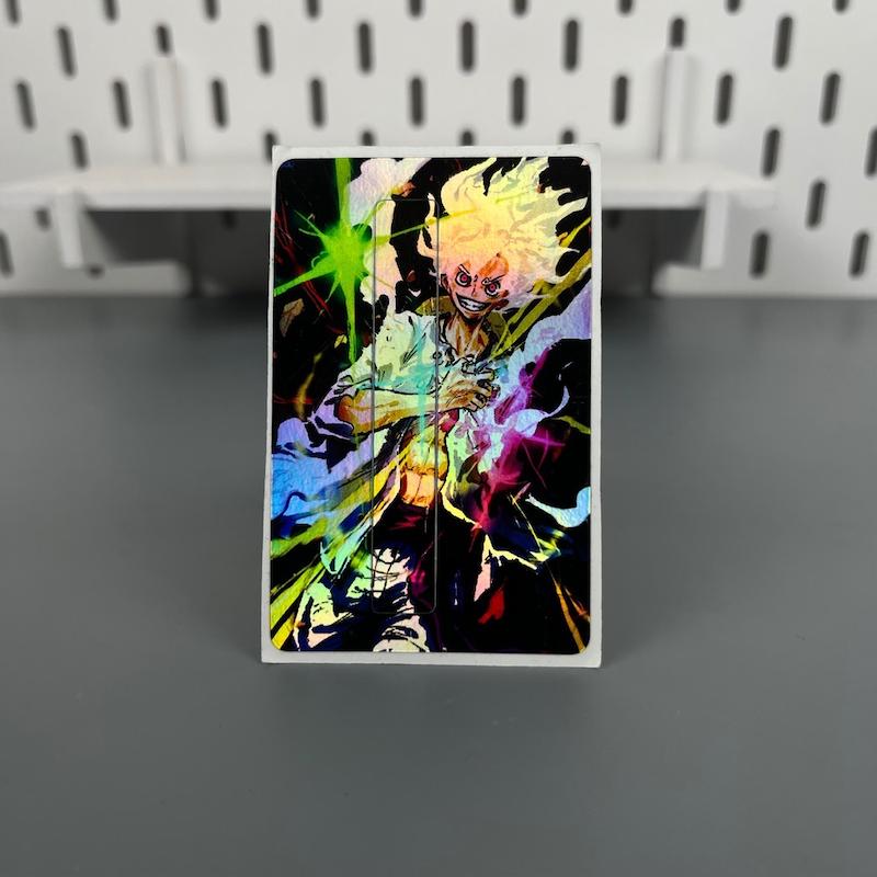 برچسب عابر بانک هولوگرامی انیمه ای وان پیس طرح مانکی دی لوفی دنده پنج‌(Luffy)(One piece)