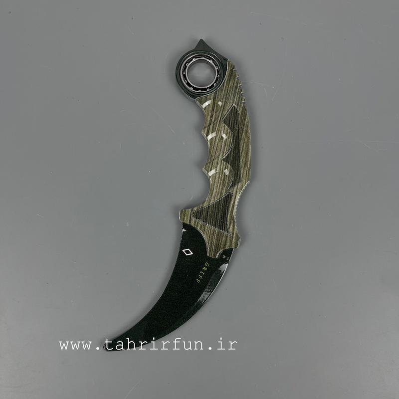 چاقو کارامبیت تیغه مشکی باکیفیت و فلزی دکوری