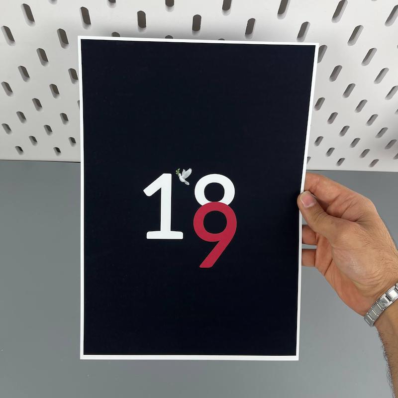 پوستر 18 و 19 مقوا ضخیم سایز A4(براق)( ابعاد 21 در 30 سایزA4)