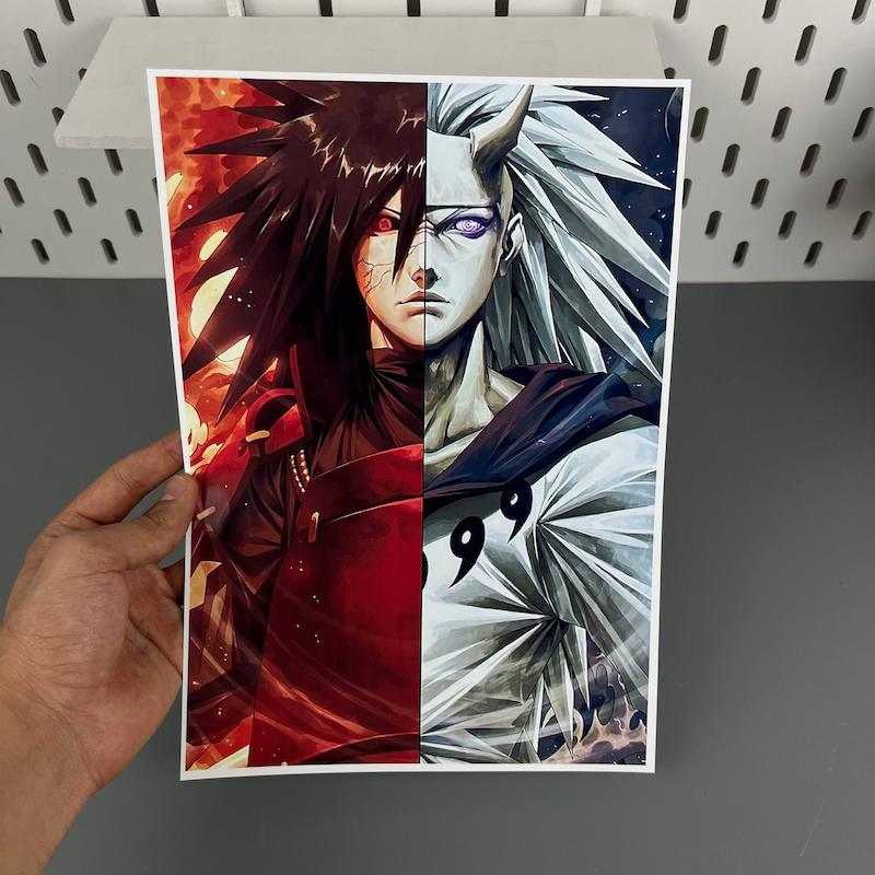 پوستر انیمه ناروتو سایز A4 طرح مادارا اوچی ها(Naruto)(Madara) 