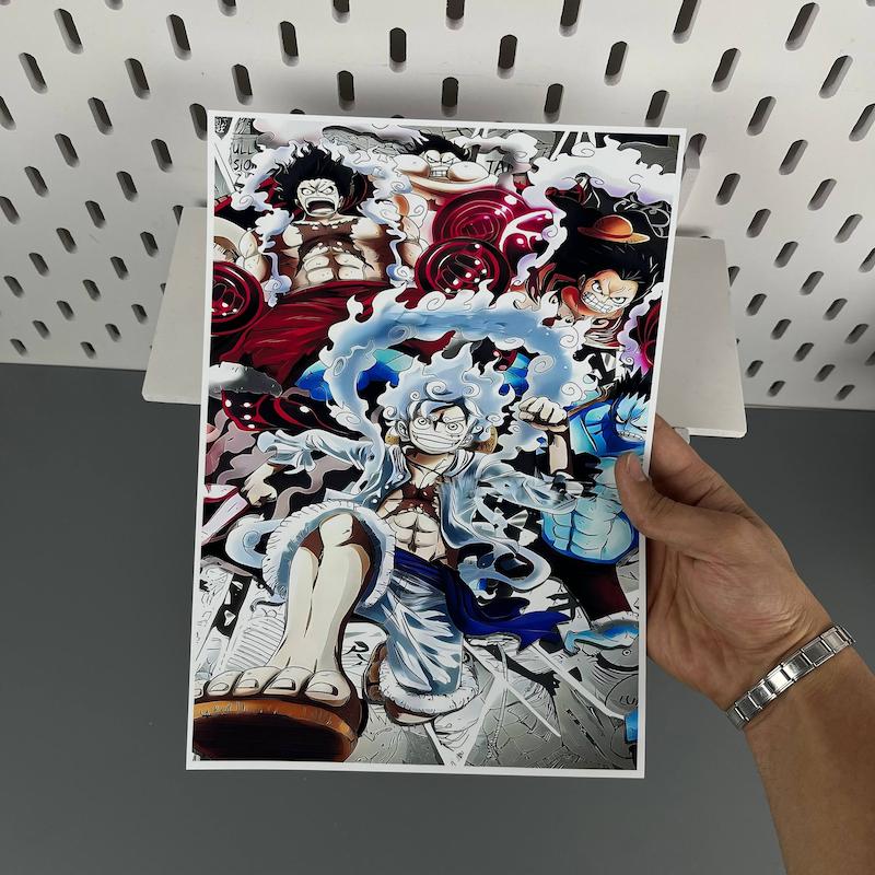 پوستر A4 انیمه وان پیس طرح مانکی دی لوفی (Monkey D. Luffy)