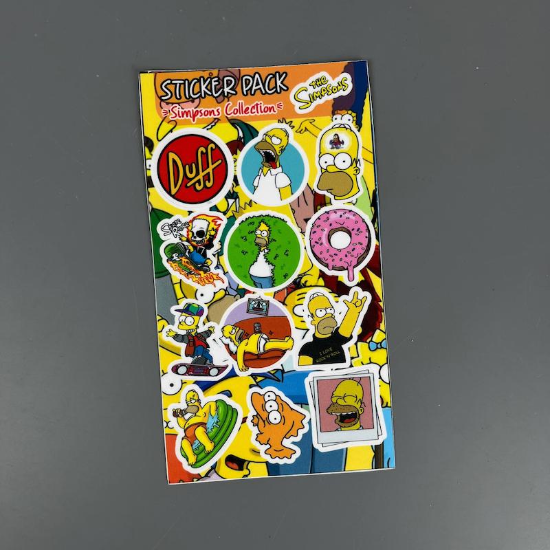پک استیکر سیپمسون ها ، استیکر سیپمسون لپ تاپ و موبایل و ماشین ضد آب و ضد خش Simpsons collection 