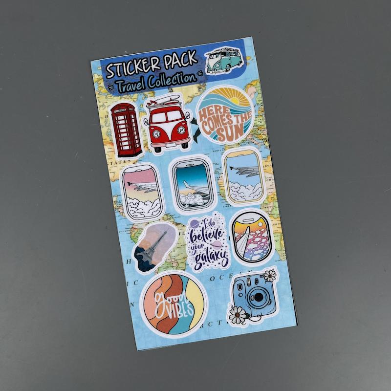 پک استیکرTravel collection، استیکر Travel collection لپ تاپ و موبایل و ماشین ضد آب و ضد خشTravel collection  