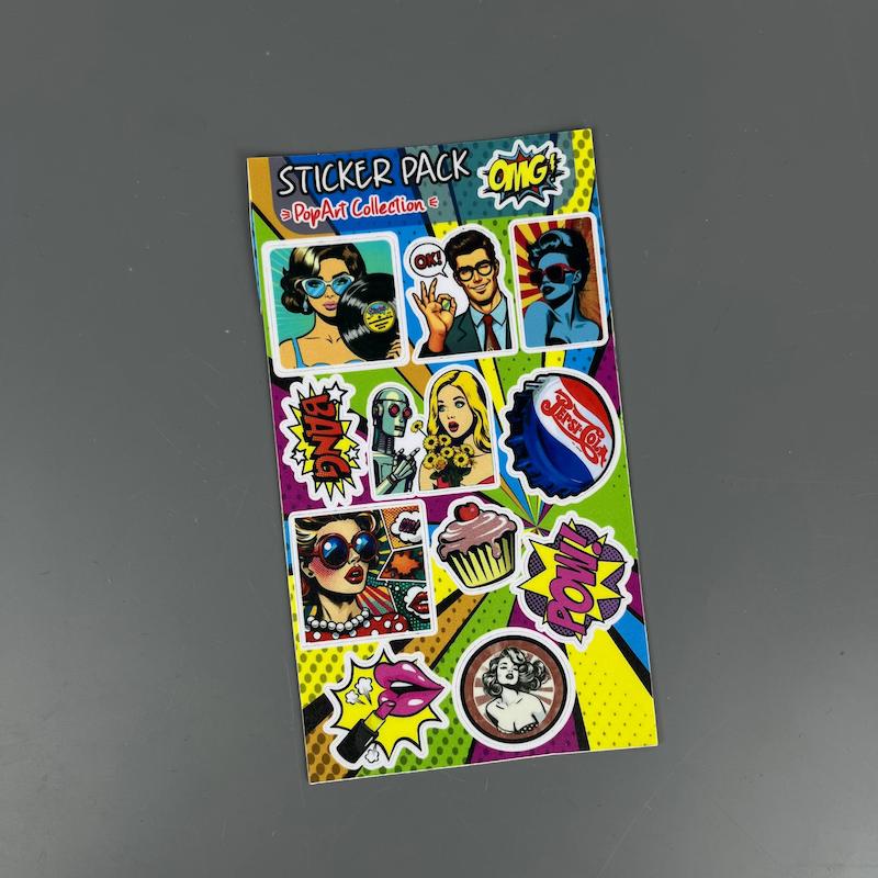 پک استیکر Popart collection, استیکر  Popart collectionلپ تاپ و موبایل و ماشین ضد آب و ضد خش  Popart collection