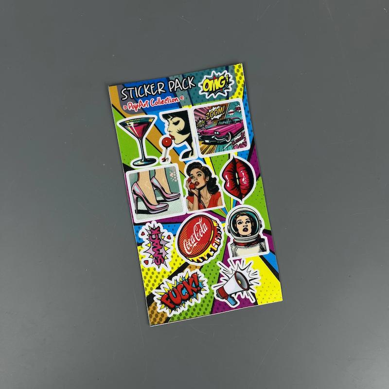 پک استیکر Popart collection, استیکر  Popart collectionلپ تاپ و موبایل و ماشین ضد آب و ضد خش  Popart collection