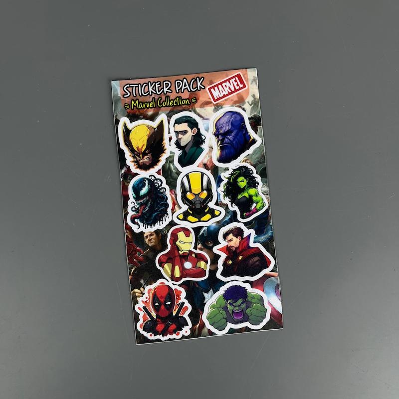پک استیکر مارول, استیکر مارول  لپ تاپ و موبایل و ماشین ضد آب و ضد خش Marvel collection)