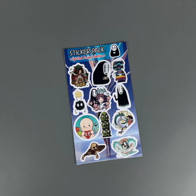 پک استیکر  شهر اشباح, استیکرپکی شهر اشباح ضد آب و ضد خش ( Spirited away collection)