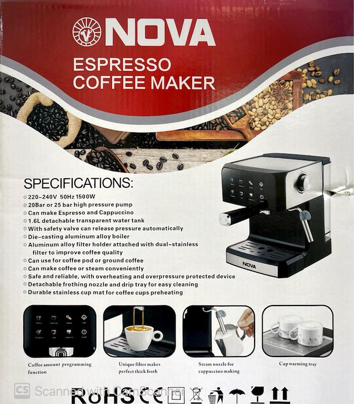 اسپرسو ساز لمسی نوا NOVA مدل NCM-173