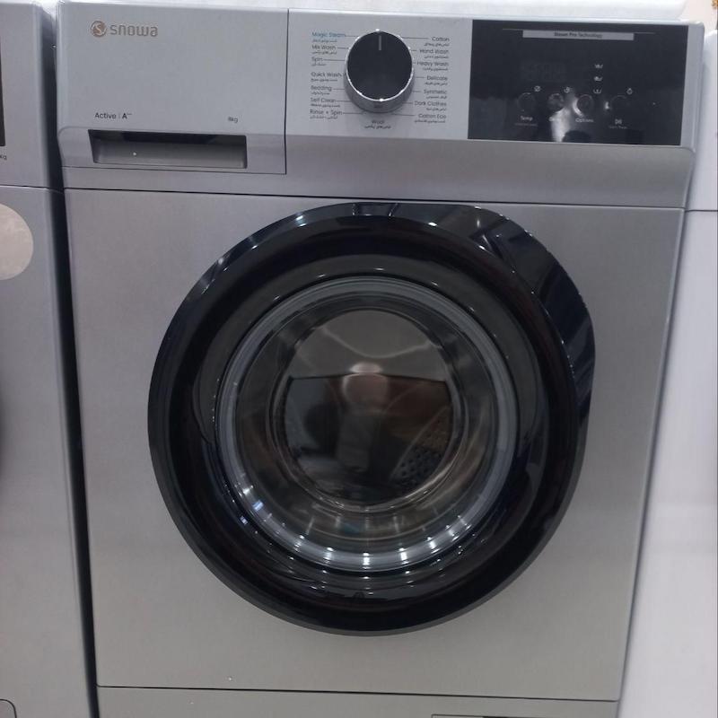 ماشین لباسشویی ۸ کیلویی اسنوا مدل اکتیو SSM-81S20 نقره 