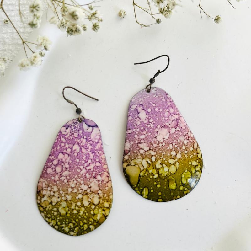 گوشواره ابرنگی رنگین کمان