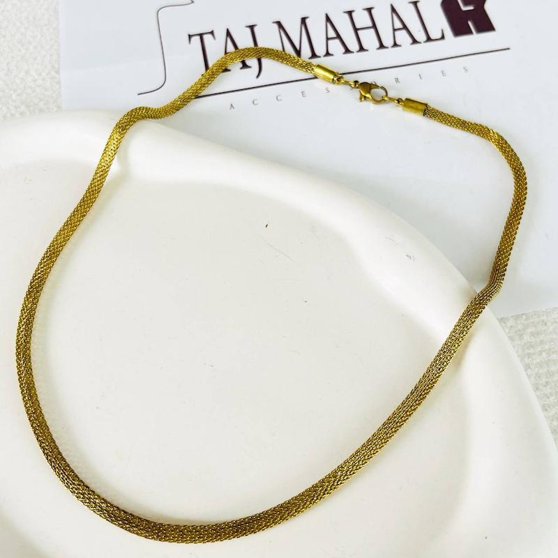 گردنبند برنجی ماری